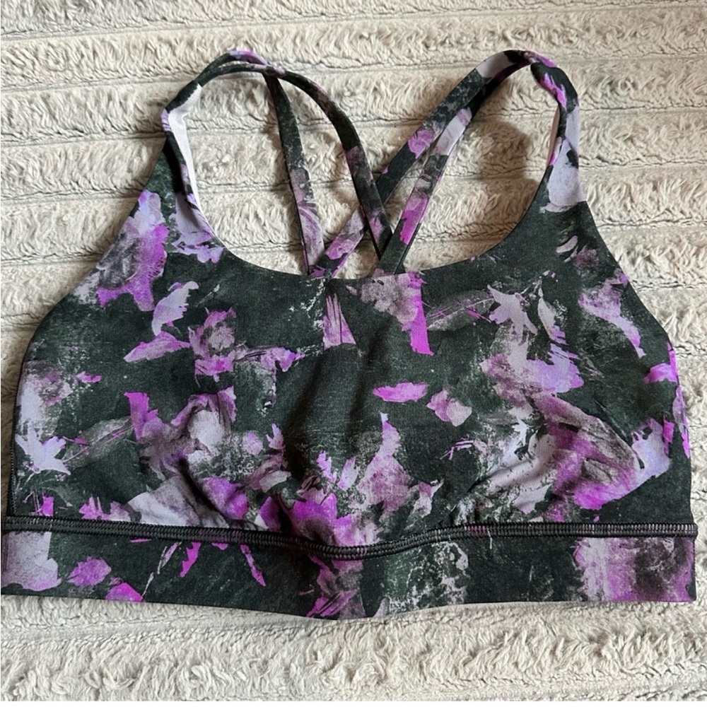 Lululemon Floral Print Sports Bra